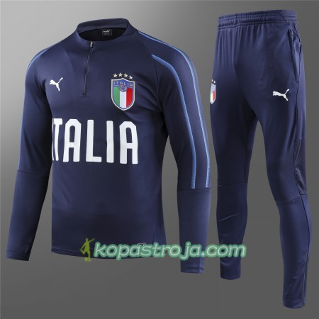 Italien Tränings Sweatshirtställ Blå 2018/19